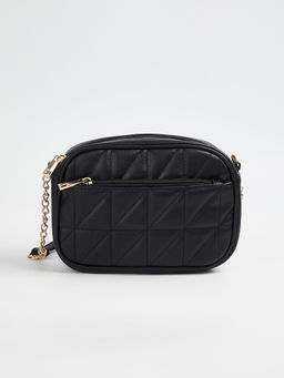 max - Women Quilted Sling Bag with Detachable Chain