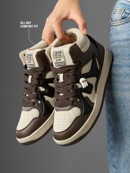 The Souled Store - Ubz Ascend Mocha Men Mid Top Sneakers