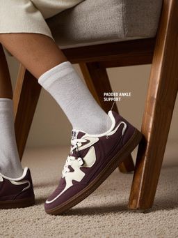 The Souled Store - Kanso V2 Women Burgundylow Top Sneakers