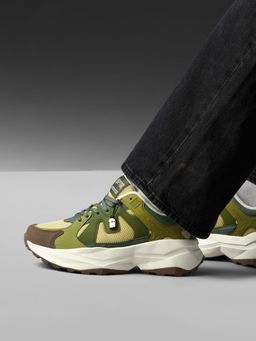 The Souled Store - Raptors V2 Primal Men Green Low Top Sneakers