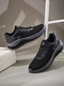 Campus - Fyber Men Black Sports Running Shoes