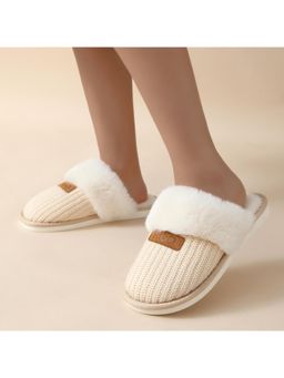 Drunken - Women Off White Room Slippers