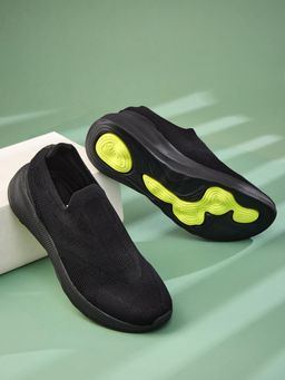 Campus - Jetra Men Black Walking Shoes