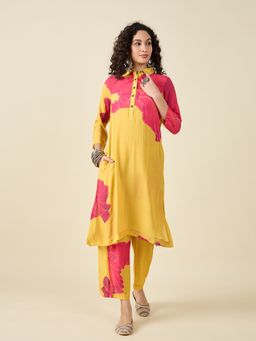 STADO - Women Cotton Floral Multi-Color Kurta with Pant