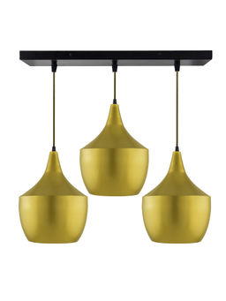 Homesake - Linear Chandelier Pear Pendant Golden