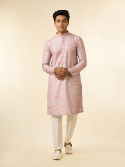 Diwas by Manyavar - Dusty Pink Vibrance Men Kurta with Pyjama