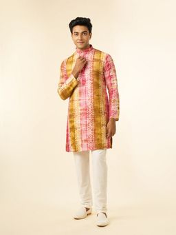 Diwas by Manyavar - Ethereal Multicolor Men Kurta with Pyjama