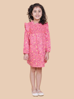 ZACH & KIKI - Girls Autumn Bliss Floral Print Dress