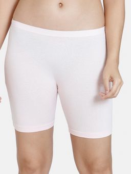 Zivame - Off White Girls Knit Cotton Shorts