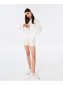 TWIST by Ipekyol - Twist White Short With Belt