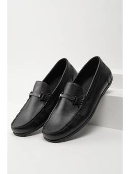 Van Heusen - Men Black Slip Ons Loafers