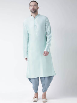 KISAH - Men Blue Kurta and Dhoti (Set of 2)