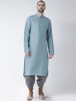 KISAH - Men Blue Kurta and Dhoti (Set of 2)