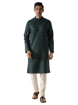 KISAH - Men Green Kurta and Churidar (Set of 2)