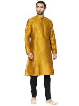 KISAH - Men Yellow Kurta and Churidar (Set of 2)