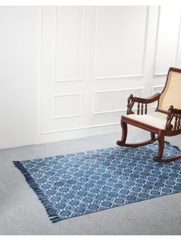 Fabindia - Sia Dabu Cotton Dhurrie (4x6 Feet)