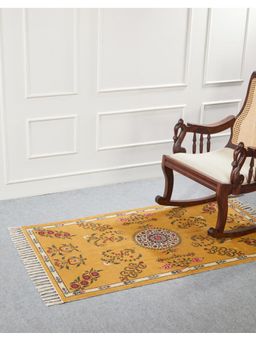 Fabindia - Yellow Yanita Cotton Dhurrie (3x5 Feet)