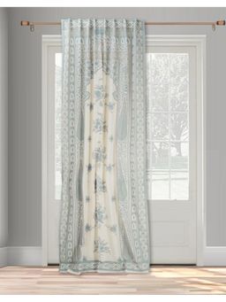Fabindia - Blue Nafisa Cotton Linen Door Curtain