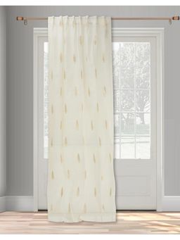 Fabindia - Offwhite Tarang Woven Banarsi Cotton Door Curtain