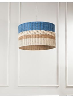 Fabindia - Blue Praag Cotton Hanging Lamp