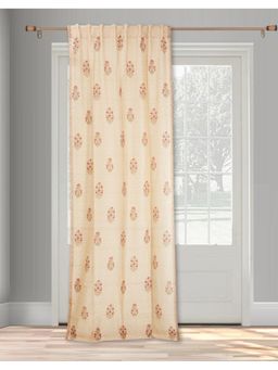 Fabindia - Beige Anar Cotton Silk Door Curtain