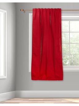 Fabindia - Red Kabir Cotton Window Curtain (5 Feet)