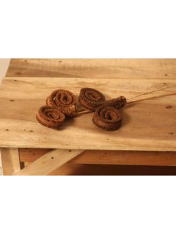 Vanchai - Palm Ring- 12" Pack of 4 Dried Flowers, Vase Filler For Home Decor