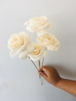 Vanchai - Rose Angel Sola Flower Pack of 4, Vase Filler For Home Decor