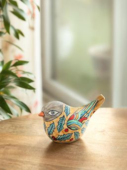 ExclusiveLane - Chirpy Charm' Ceramic Decorative Showpiece Figurine (Hand-Painted)