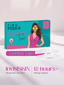 Pinq Polka - Fashion Tape – Double Sided Invisible Tape - Body Tape Secures Skin & Outfits (50 Pcs)