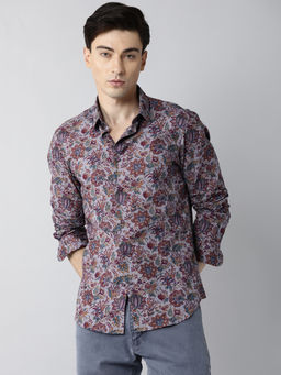 Rare Rabbit - Bolton Purple Casual Shirt