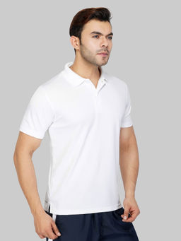 Vector X - Omt-152 White Regular Fit Sports T-shirt (Pack Of 1)