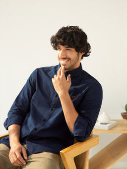 Andamen - Regular Fit Ocean Indigo Casual Shirt