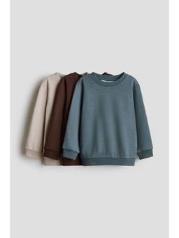 H&M - Boys Multi-Color 3-Pack Brushed-Inside Sweatshirts