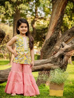 Lil Drama - Girls Kurta with Sharara (Set of 2)