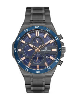 Daniel Klein - Dark blue Color Stainless Steel Strap Watch for Men DK.1.13169-5