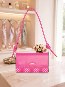 ESBEDA - Pink Color Candy Dot Shoulder Bag (Small)