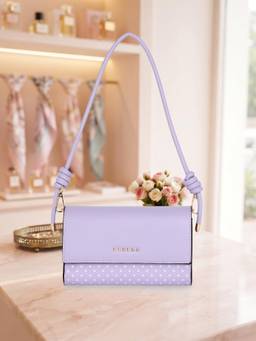 ESBEDA - Purple Color Candy Dot Shoulder Bag (Small)