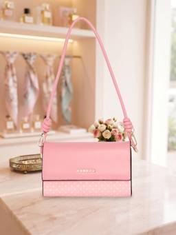 ESBEDA - Baby Pink Color Candy Dot Shoulder Bag (Small)