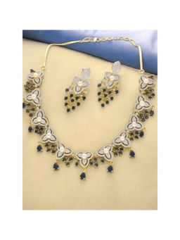 Sri Jagdamba Pearls - Luxurious Blue Pearl Jewellery Set