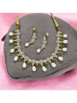 Sri Jagdamba Pearls - Gitan Pearl Necklace with Pair Of Earrings
