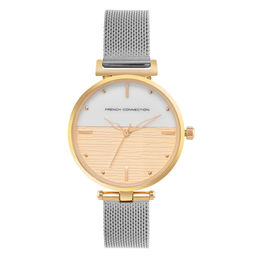 French Connection - White Analog Round Dial Cherie Watch For Women FCN00030A