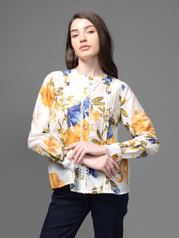 Kazo - Beige Shalom Top