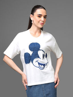 Kazo - White Disney Mickey T Shirt