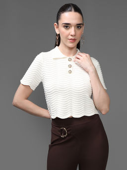 Kazo - Beige Brimley Top
