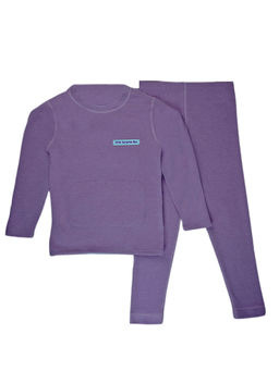 Little Surprise Box - Lsb Mauve Upper & Lower Body Thermal Winter Warmers (Set of 2)