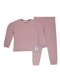 Little Surprise Box - Peach Upper & Lower Body Thermal Winter Warmers (Set of 2)