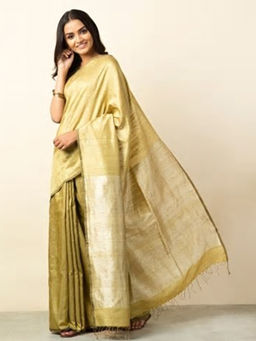 Fabindia - Silk Matka Woven Sari
