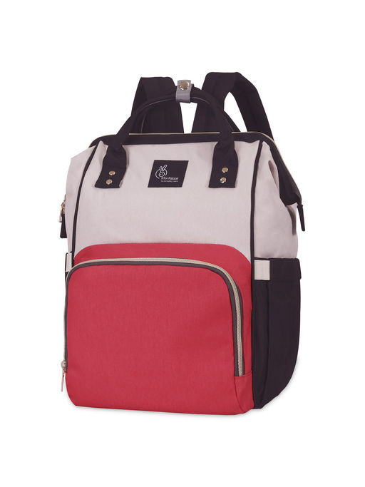 R for Rabbit Red Caramello Delight Colorblock Diaper Bag