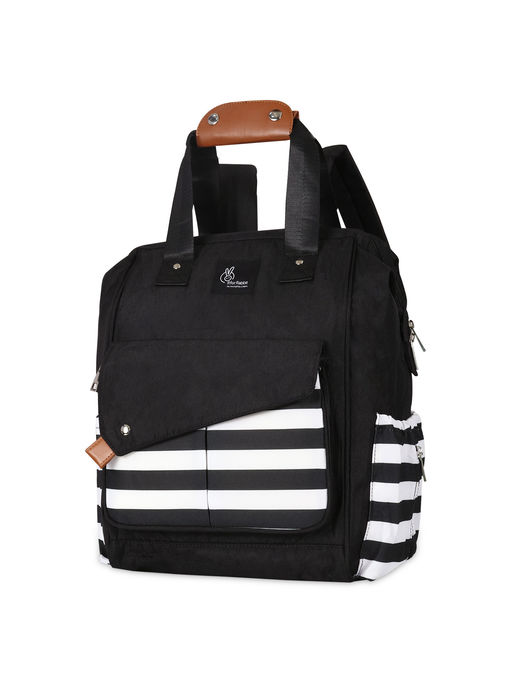 R for Rabbit Black Caramello Stripes Delight Diaper Bag